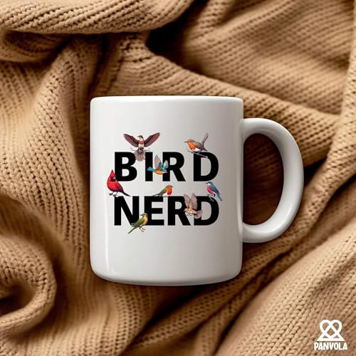 Bird Nerd Lover Gifts For Women Men | Ceramic Coffee Mug | 11 OZ