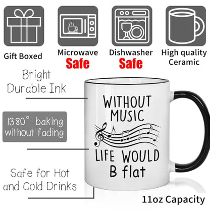 Music Teacher Appreciation Gift Lover Gifts | Ceramic Coffee Mug | 11 OZ