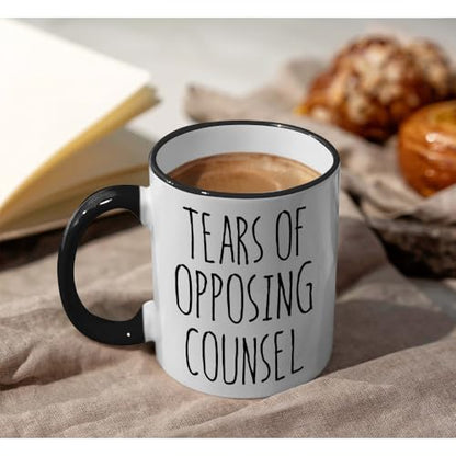 Lawyer Gifts for Women Tears of Opposing | Ceramic Coffee Mug | 11 OZ