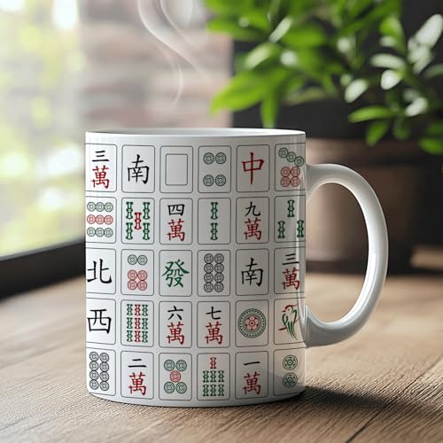 Mahjong Gifts for Women Gift Mah Jong Players | Ceramic Coffee Mug | 11 OZ