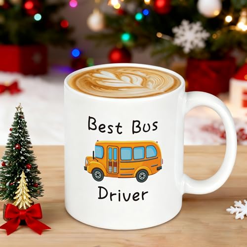 School Bus Driver Appreciation Gift Best | Ceramic Coffee Mug | 11 OZ