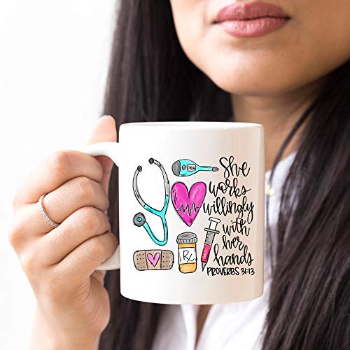 Nurse for Women Rn Nurses Practitioner Funny | Ceramic Coffee Mug | 11 OZ
