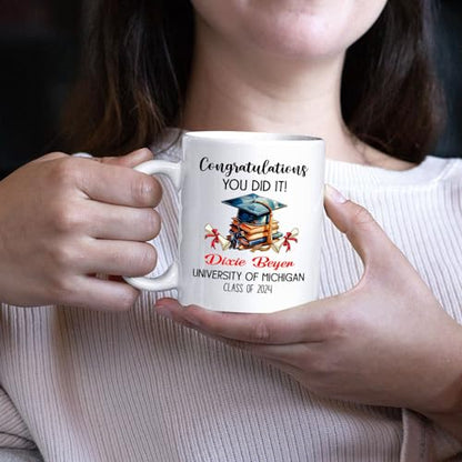 Congratulations You Did It Personalized | Customised Coffee Mug | 11 OZ