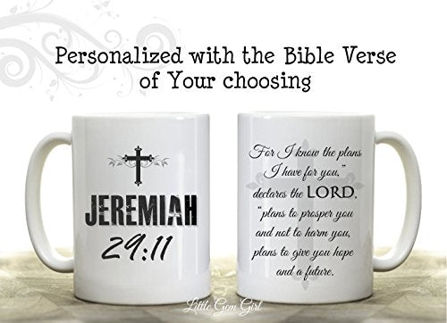 Personalized Bible Verse Custom Double | Customised Coffee Mug | 11 OZ