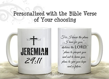 Personalized Bible Verse Custom Double | Customised Coffee Mug | 11 OZ