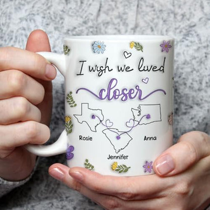 Wrappiness Personalized I Wish We Lived | Customised Coffee Mug | 11 OZ