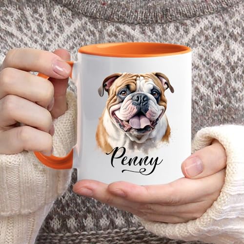 English Bulldog Personalized Breed Accent | Customised Coffee Mug | 11 OZ