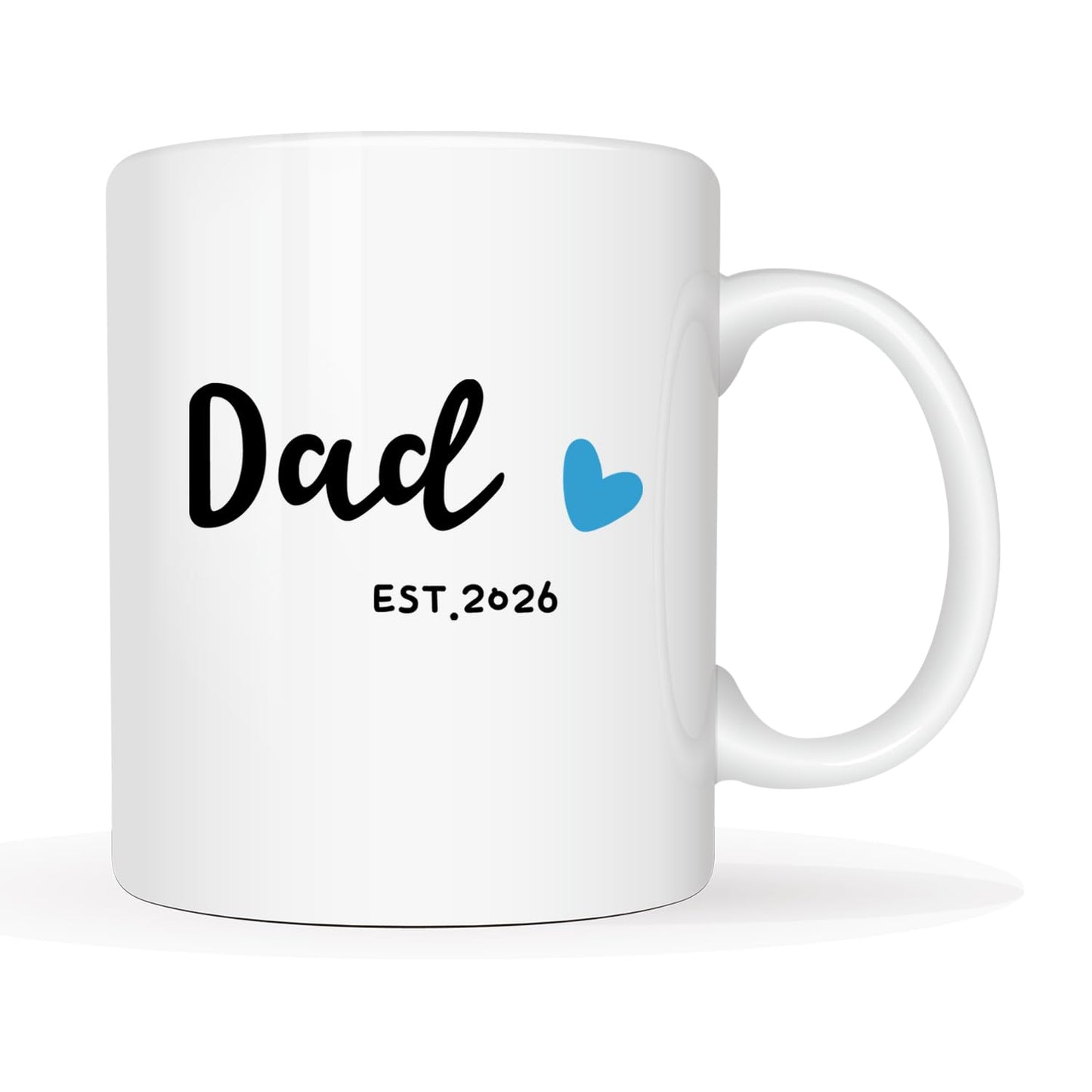 Dad Est 2026 | Ceramic Coffee Mug | Father's Day Gift | Stylish Printed Design | Tea & Coffee Cup | 11oz