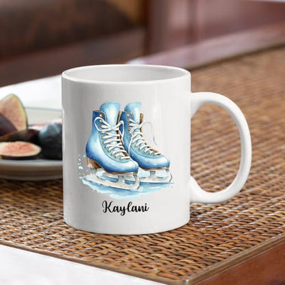 Customized Figure Skating Accent Ice Travel | Customised Coffee Mug | 11 OZ