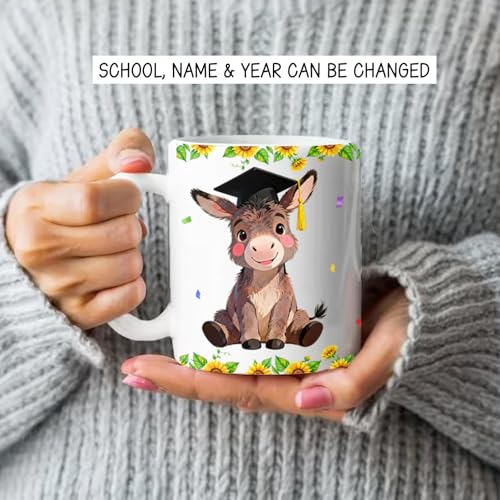 Customized Graduation Donkey Personalized | Customised Coffee Mug | 11 OZ