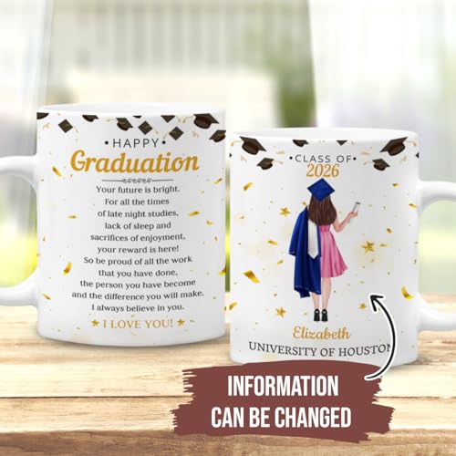 winorax Graduation Gifts Class of 2024 | Customised Coffee Mug | 11 OZ