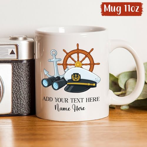 Captain Gifts For Sailor Men Women | Customised Coffee Mug | 11 OZ