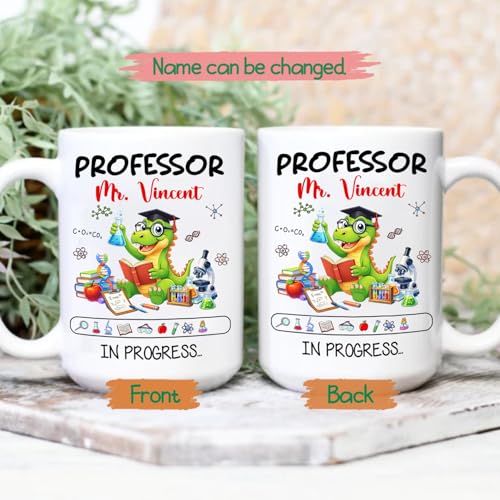 Personalized Cute Dinosaur Science Gift For | Customised Coffee Mug | 11 OZ