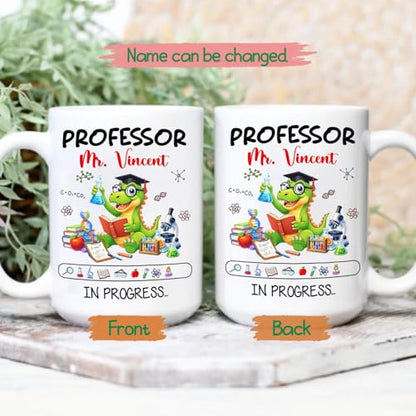Personalized Cute Dinosaur Science Gift For | Customised Coffee Mug | 11 OZ
