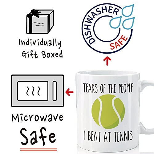 Tears Of The People I Beat At Tennis Funny | Ceramic Coffee Mug | 11 OZ
