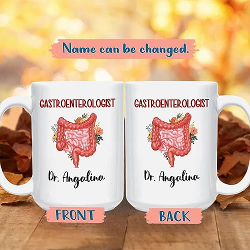 Personalized Gastroenterologist Floral | Customised Coffee Mug | 11 OZ
