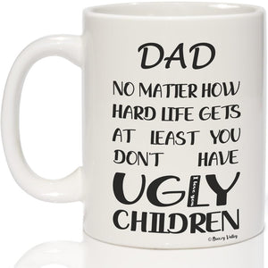 Dad from Daughter Son Wifeï¼Œ Funny for Dadï¼ŒUnique for Father Husband Men Him | Ceramic Coffee Mug | Father's Day Gift | Stylish Printed Design | Tea & Coffee Cup | 11oz