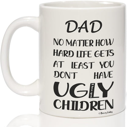 Dad from Daughter Son Wifeï¼Œ Funny for Dadï¼ŒUnique for Father Husband Men Him | Ceramic Coffee Mug | Father's Day Gift | Stylish Printed Design | Tea & Coffee Cup | 11oz