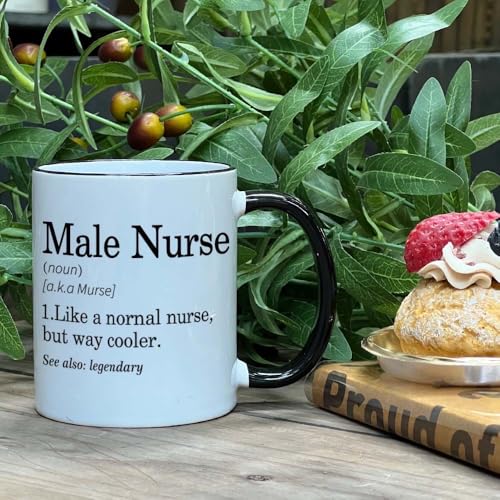 Male Nurse Definition Gift for Men Him Like A | Ceramic Coffee Mug | 11 OZ