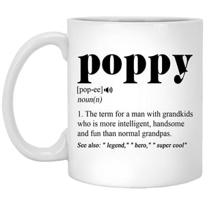 Averaze Poppy Definition | Ceramic Coffee Mug | Father's Day Gift | Stylish Printed Design | Tea & Coffee Cup | 11oz