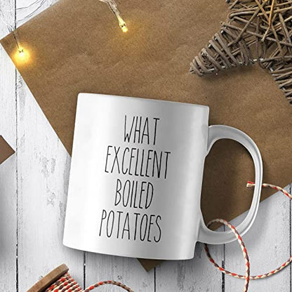 What Excellent Boiled Potatoes Book Lover Gift | Ceramic Coffee Mug | 11 OZ