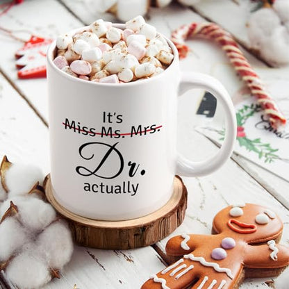 Maustic Doctor Gifts for Women PhD Graduation | Ceramic Coffee Mug | 11 OZ