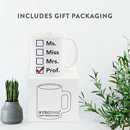 Graduation Gift Ms Miss Mrs Prof 1-Pack | Ceramic Coffee Mug | 11 OZ