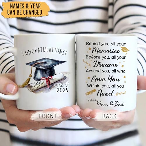 Personalized Graduation Gifts for Daughter | Customised Coffee Mug | 11 OZ