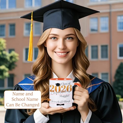 Graduation Personalized with Name Funny | Customised Coffee Mug | 11 OZ