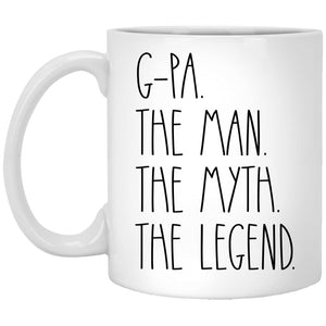 , G | Ceramic Coffee Mug | Father's Day Gift | Stylish Printed Design | Tea & Coffee Cup | 11oz