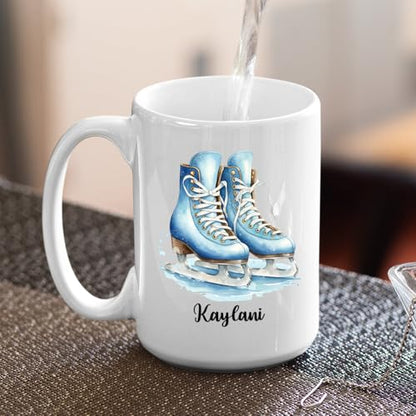 Customized Figure Skating Accent Ice Travel | Customised Coffee Mug | 11 OZ