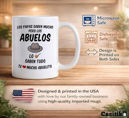 Regalos para el Mejor Abuelo del Mundo Funny | Ceramic Coffee Mug | 11 OZ