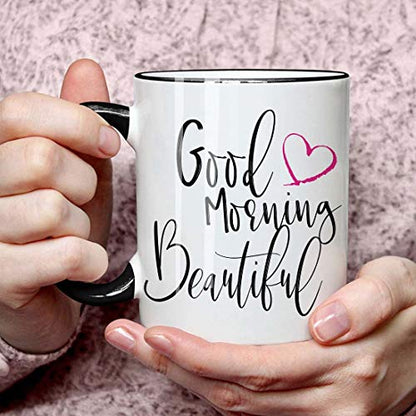 Novelty Good Morning Beautiful Wedding | Ceramic Coffee Mug | 11 OZ