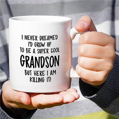 Funny Grandson Humor Sarcasm Sarcastic | Ceramic Coffee Mug | 11 OZ