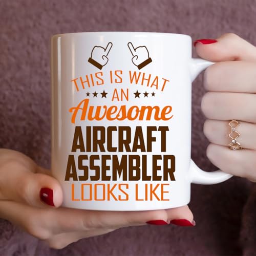 Awesome Aircraft Assembler This Is What an | Ceramic Coffee Mug | 11 OZ