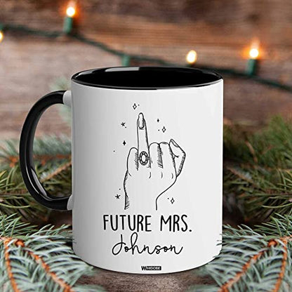 WHIDOBE Personalized Future Mrs Customized | Customised Coffee Mug | 11 OZ