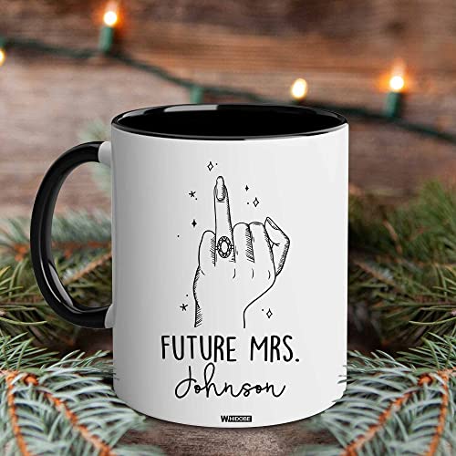 WHIDOBE Personalized Future Mrs Customized | Customised Coffee Mug | 11 OZ