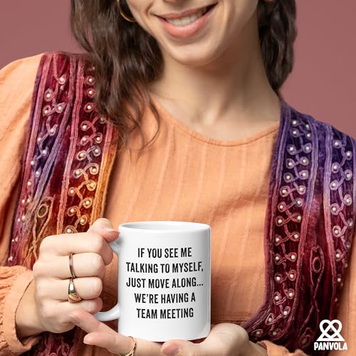 If You See Me Talking Myself Sarcastic Gifts | Ceramic Coffee Mug | 11 OZ