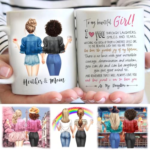 Personalized Daughter from Mom Custom | Customised Coffee Mug | 11 OZ