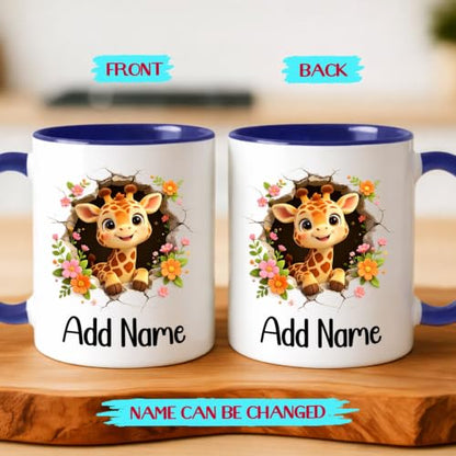 Giraffe Custom Breaking Through Wall | Customised Coffee Mug | 11 OZ
