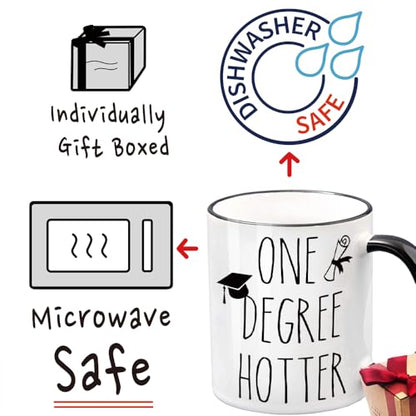 2026 One Degree Hotter Funny College Master | Ceramic Coffee Mug | 11 OZ