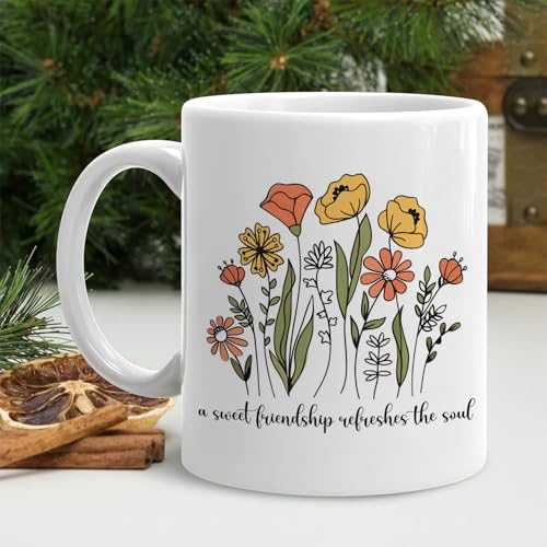 Christian Friendship a Sweet Refreshes the | Ceramic Coffee Mug | 11 OZ