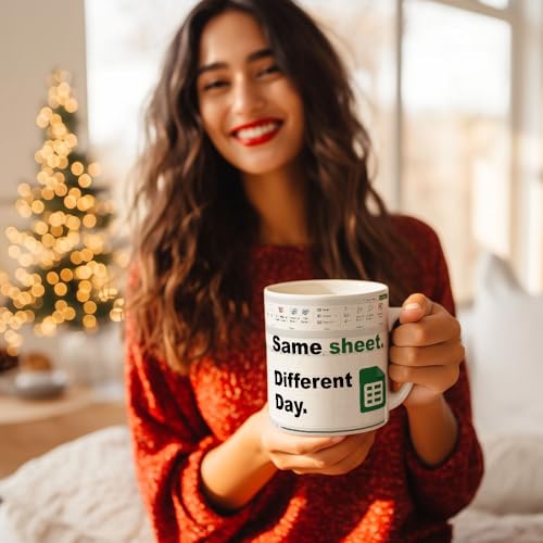 Same Sheet Different Day Accountant Gifts | Ceramic Coffee Mug | 11 OZ