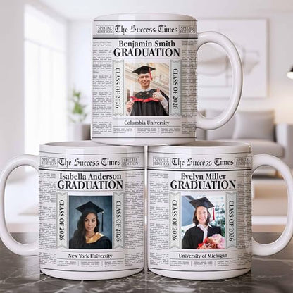Personalized Graduation Class of 2026 | Customised Coffee Mug | 11 OZ