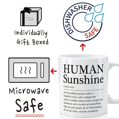 Teacher Appreciation Gifts Human Sunshine Gift | Ceramic Coffee Mug | 11 OZ