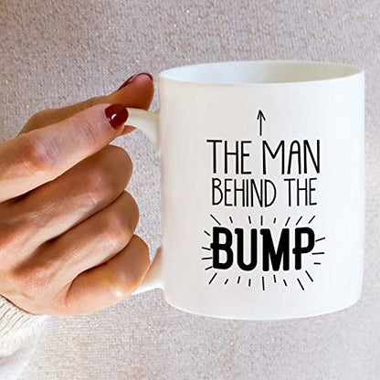 Funny The Man Behind Bump Sarcastic Pregnancy | Ceramic Coffee Mug | 11 OZ