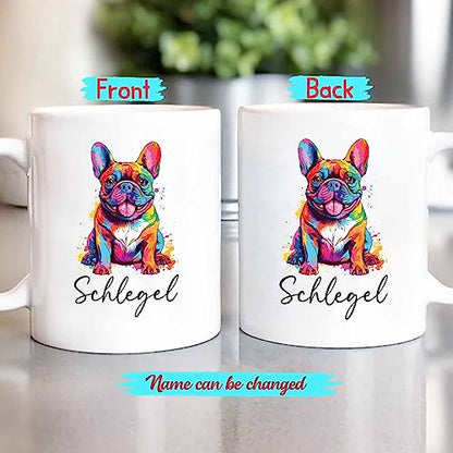 Personalized French Bulldog Gift For Dog | Customised Coffee Mug | 11 OZ