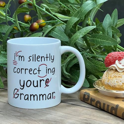Funny Gift for English Teacher Birthday | Ceramic Coffee Mug | 11 OZ