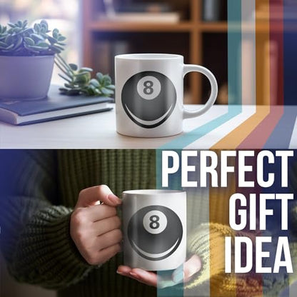 8 Ball Eight Billiards Pool Unique Gift Idea | Ceramic Coffee Mug | 11 OZ