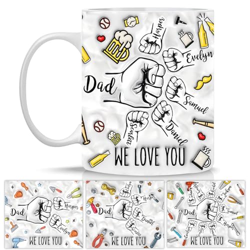Custom Dad Papa with Names You Holding Our | Customised Coffee Mug | 11 OZ